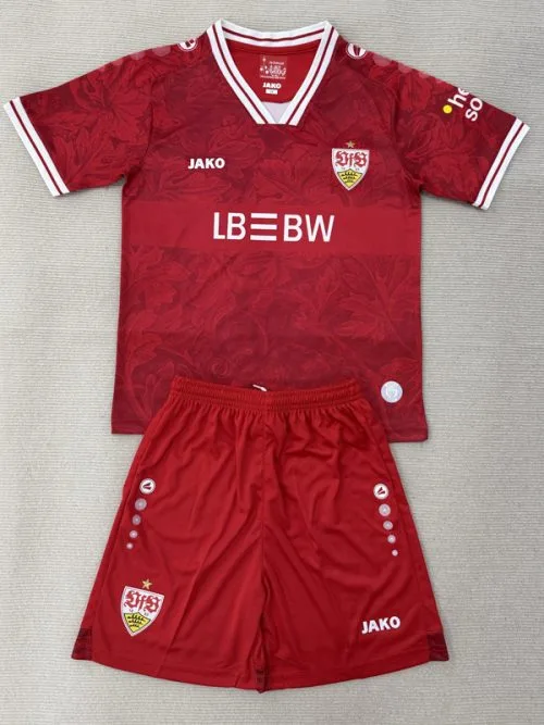 25-26 Stuttgart Away Kids Soccer Jersey