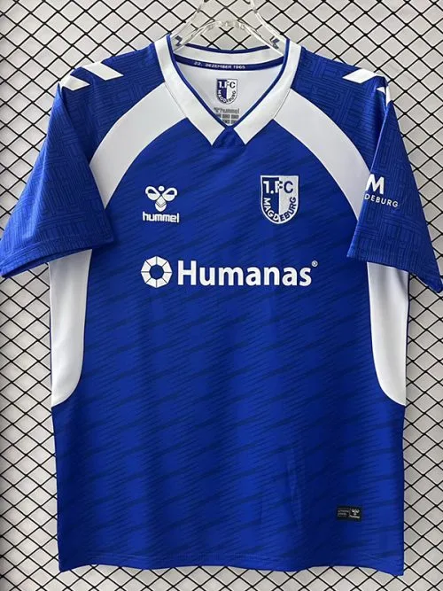 25-26 Magdeburg Home Fans Soccer Jersey
