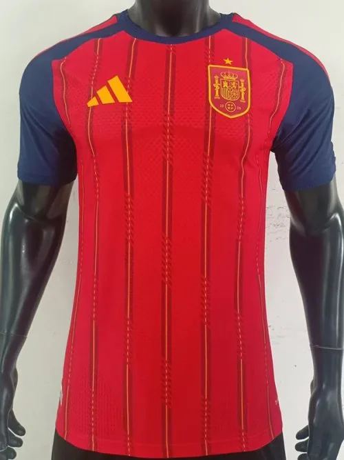 26-27 Spain Home Player Version Soccer Jersey