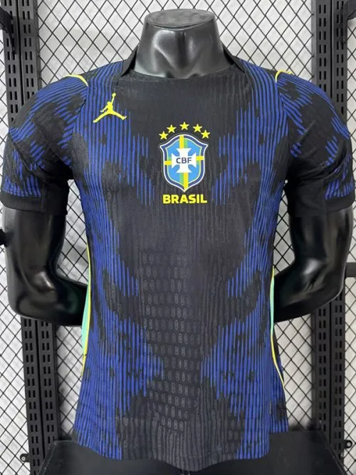 26-27 Brazil  Blue Player Version Soccer Jersey