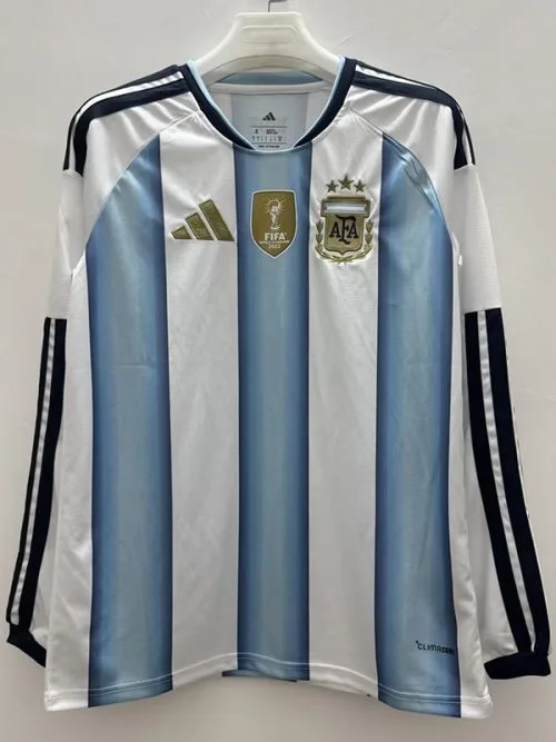 26-27 Argentina Home Long Sleeve Soccer Jersey