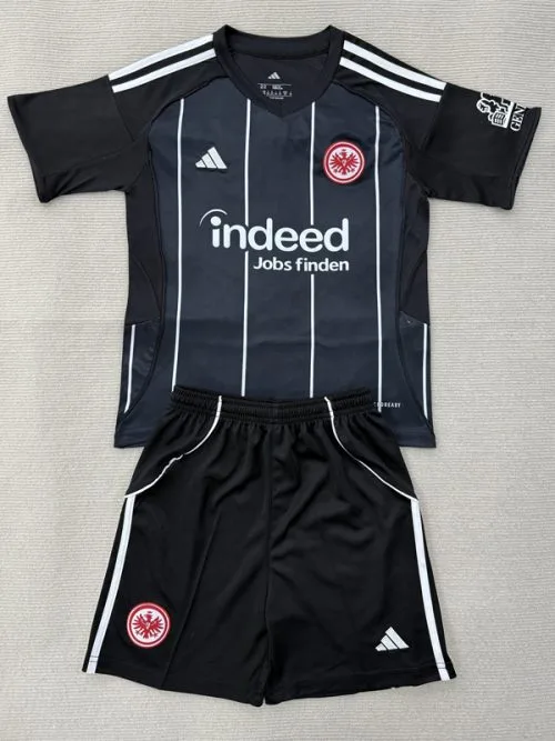 25-26 Frankfurt Black Kids Soccer Jersey