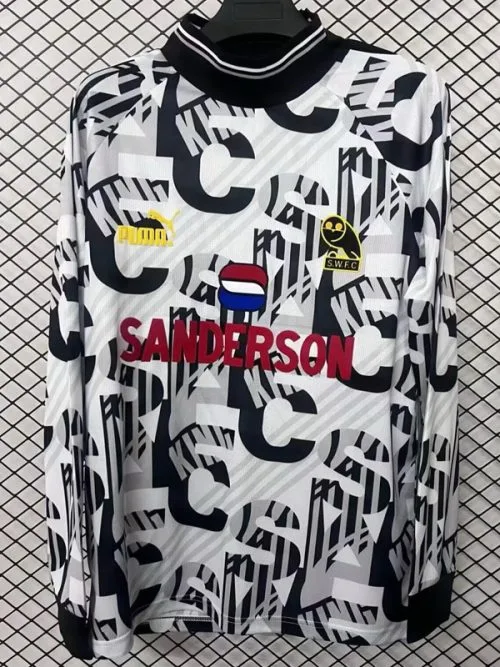 1993 Sheffield Wednesday Goalkeeper Retro Long Sleeve Soccer Jersey