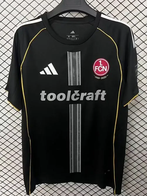 25-26 Nürnberg FC Black Fans Soccer Jersey