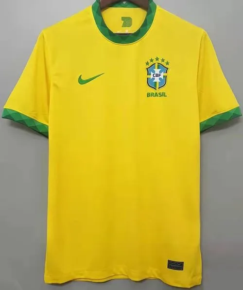 2020-2021 Brazil Home Retro Soccer Jersey