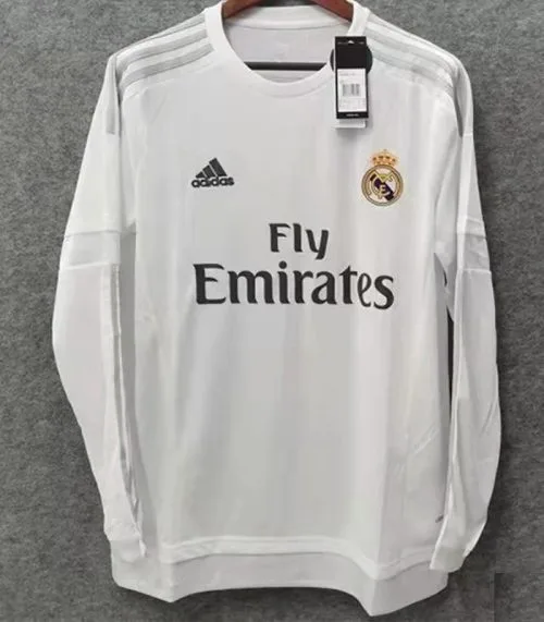 2015-2016 RMA Home Long Sleeve Retro Soccer Jersey